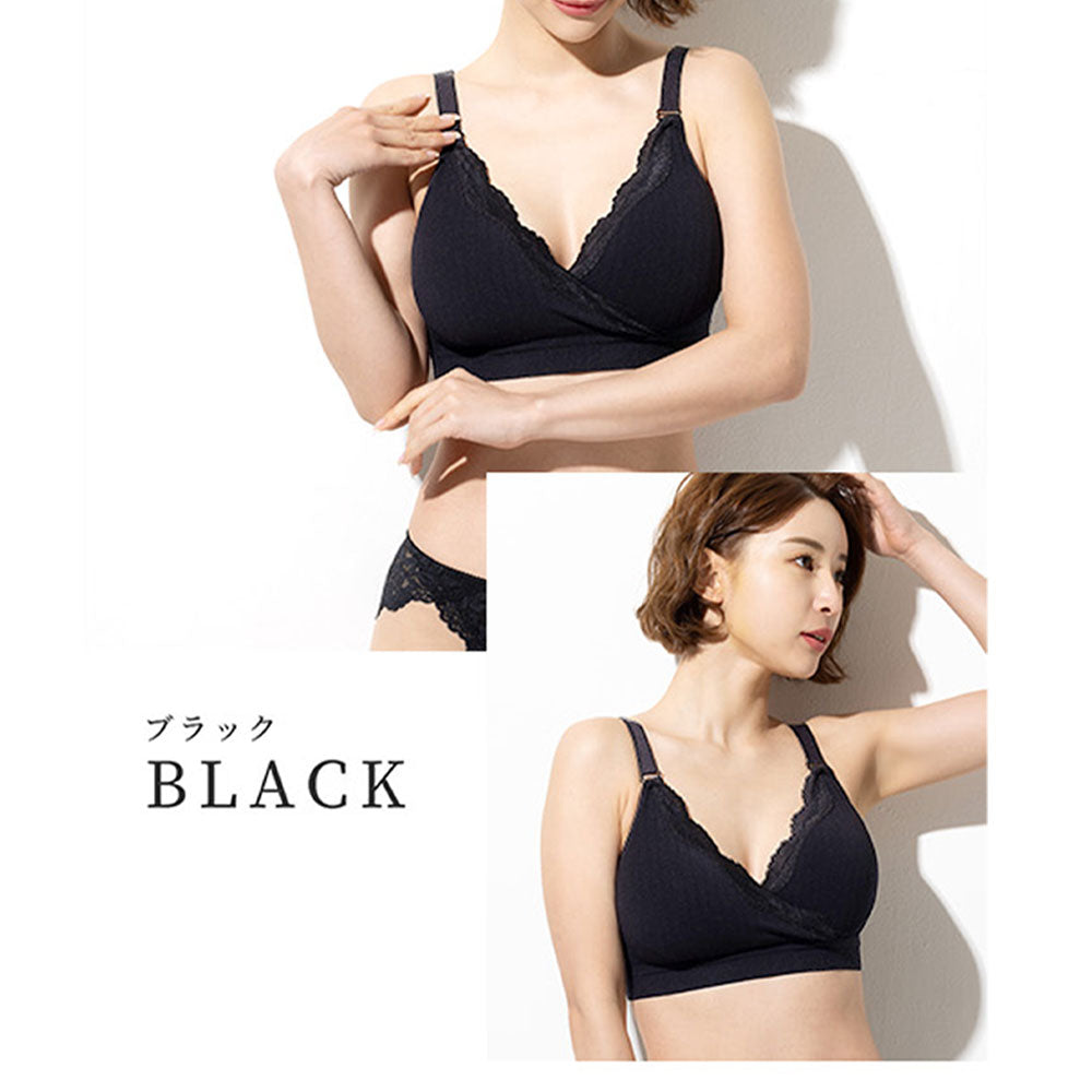 【夜の授乳&授乳初期専用】片手でサッと瞬く授乳ブラ