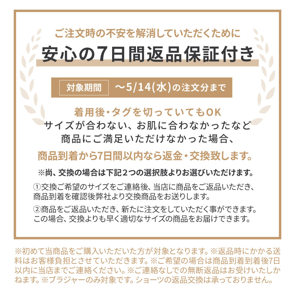 返品保証キャンペーン